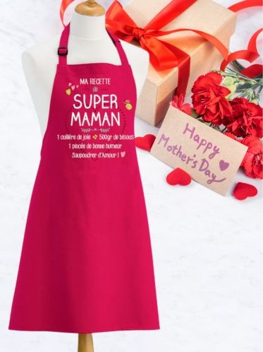 Fête des mère tablier super maman